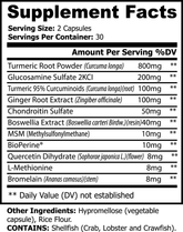 Platinum Turmeric Capsules for Joint Support 60 ct Roksy