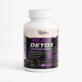 Max Detox Acai Berry Capsules for Cleanse Colon With Psyllium and Acai 60 ct Roksy