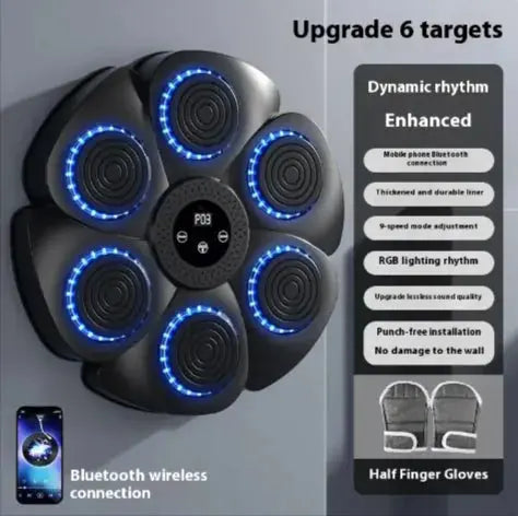 Smart Bluetooth Wireless Boxing Fitness Kit – Home Exercise Equipment Anti Spier