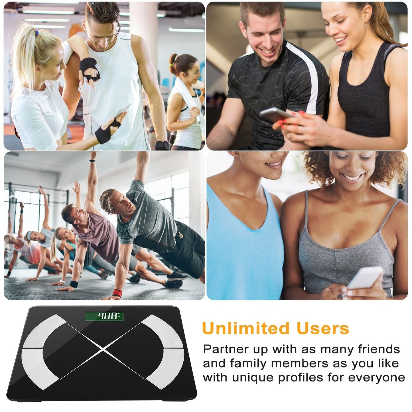 Smart Body Composition Scale – Digital BMI Monitor