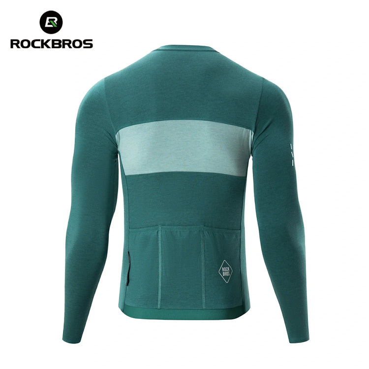Men‘s Tencel Wool Cycling Jersey Breathable ROCKBROS-US