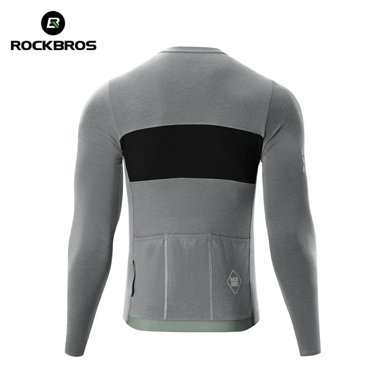 Men‘s Tencel Wool Cycling Jersey Breathable ROCKBROS-US