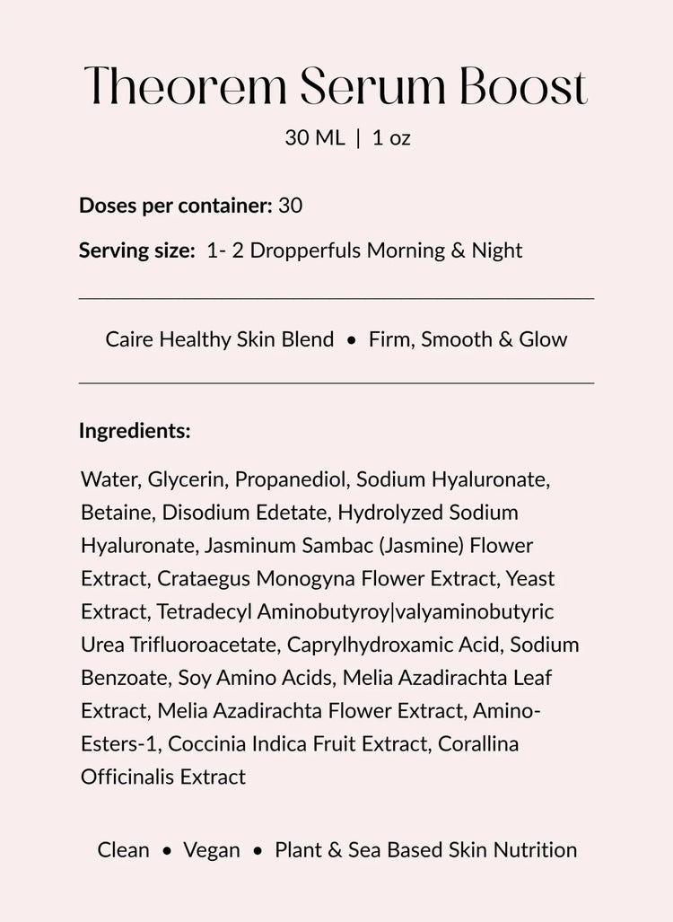 Theorem Serum Boost Caire Beauty