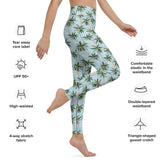 Womens Tropical Flamingo Yoga Leggings by Tropical Seas Clothing VYSN