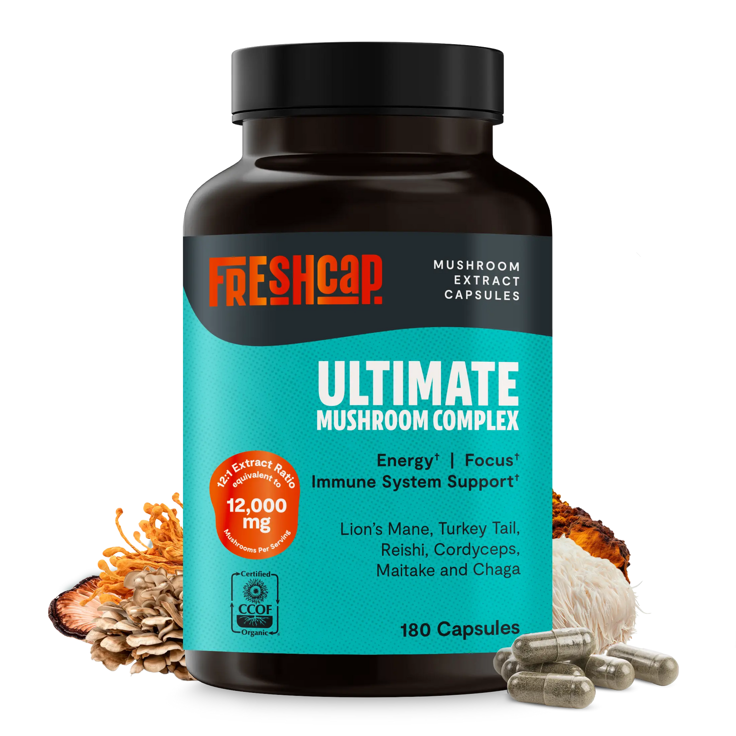 Ultimate Mushroom Complex Capsules FreshCap Mushrooms