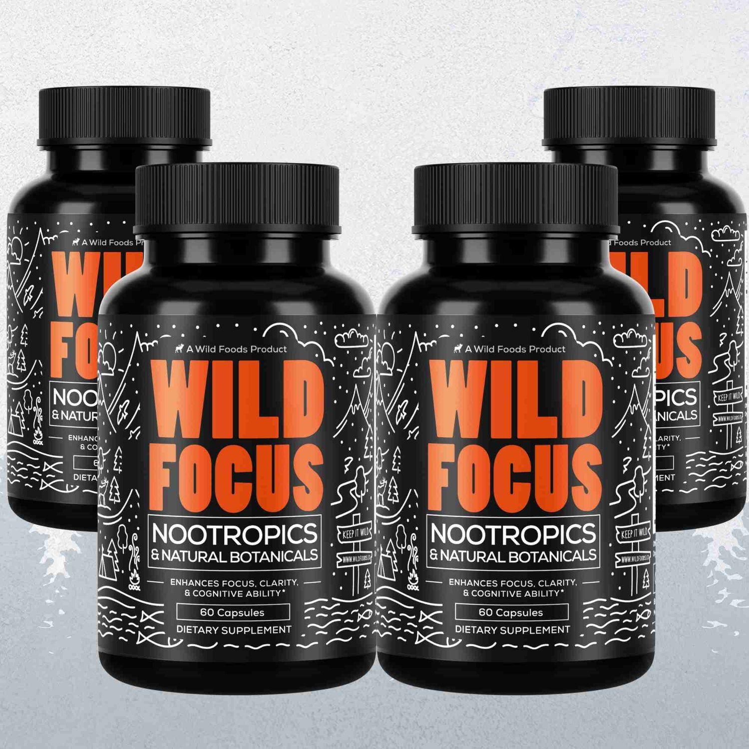 Focus Nootropic Blend, 30 servings – Cognitive Support for Memory & Focus Wild Foods