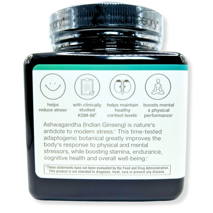 Youtheory Ashwagandha 1000mg – Stress Relief, Mood Support & Natural Energy – 60 Capsules Loopwell Market
